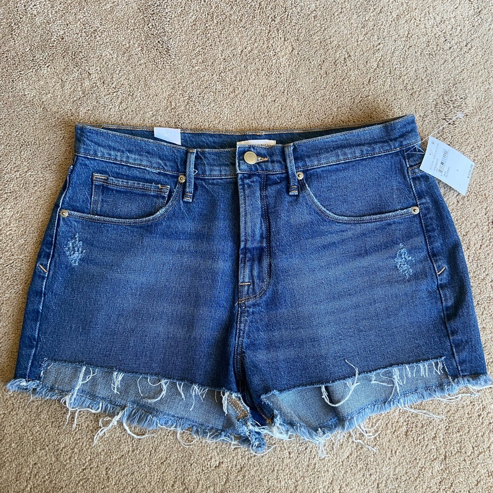 Good American Blue Jean Shorts NWT
